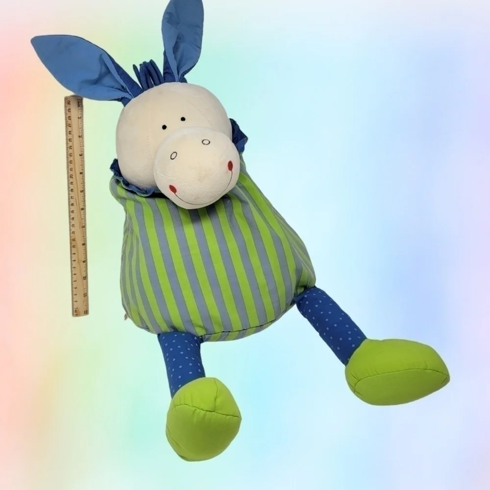 HABA Donkey Floppy Ears SECURITY BLANKET LOVEY Bag Plush
